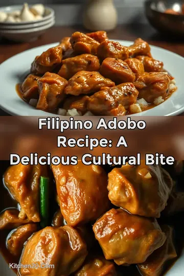 Filipino Adobo Recipe: A Delicious Cultural Bite : PIN FOR LATER Filipino Adobo Recipe: A Delicious Cultural Bite