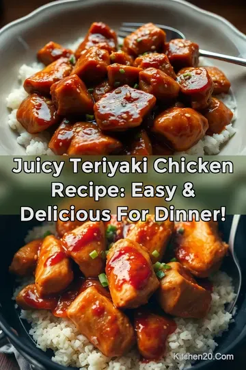 Juicy Teriyaki Chicken Recipe: Easy & Delicious for Dinner! : PIN FOR LATER Juicy Teriyaki Chicken Recipe: Easy & Delicious for Dinner!