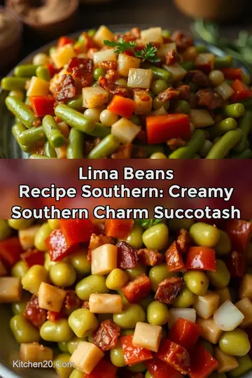 Lima Beans Recipe Southern: Creamy Southern Charm Succotash : PIN FOR LATER Lima Beans Recipe Southern: Creamy Southern Charm Succotash