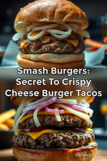 Smash Burgers: Secret To Crispy Cheese Burger Tacos : PIN FOR LATER Smash Burgers: Secret To Crispy Cheese Burger Tacos