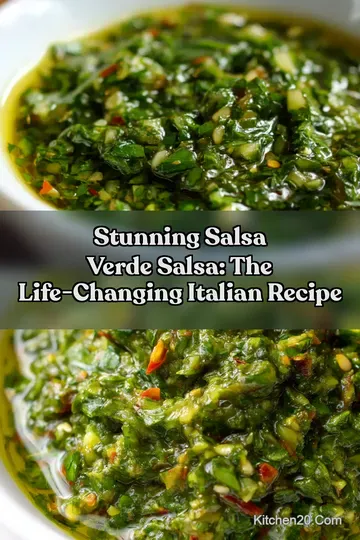 Stunning Salsa Verde Salsa: The Life-Changing Italian Recipe : PIN FOR LATER Stunning Salsa Verde Salsa: The Life-Changing Italian Recipe