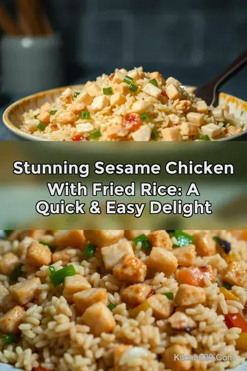 Stunning Sesame Chicken With Fried Rice: A Quick & Easy Delight : PIN FOR LATER Stunning Sesame Chicken With Fried Rice: A Quick & Easy Delight