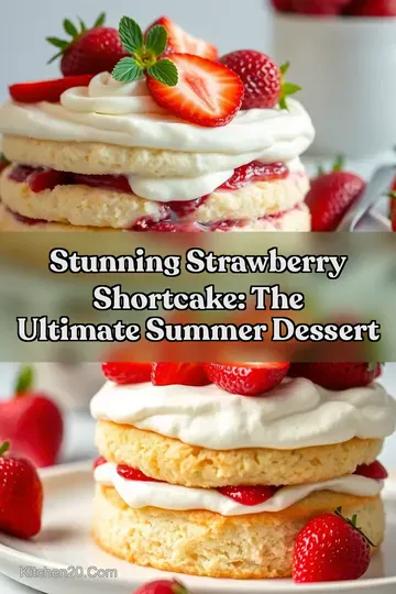 Stunning Strawberry Shortcake: The Ultimate Summer Dessert : PIN FOR LATER Stunning Strawberry Shortcake: The Ultimate Summer Dessert