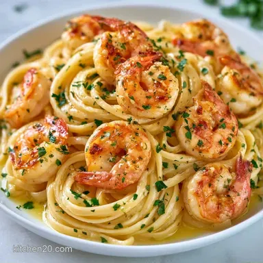 30-Minute Summer Shrimp Pasta for 4 Recipe Card