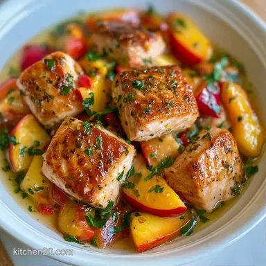 30Minute Salmon Summer Salad: 4 Servings Recipe Card