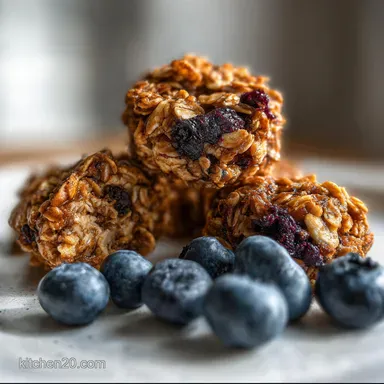 4 Ingredient Energy Oatmeal Ball: No-Bake Peanut Butter Bites Recipe Card
