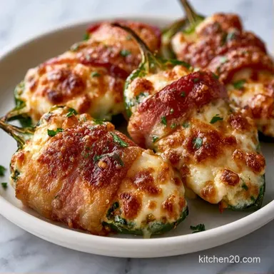 Air Fried Jalapeño Poppers with Bacon Recipe Card