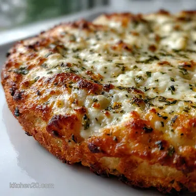 Tasty Air Fryer Cottage Cheese Pizza Crust with Garlic and Herbs in 22 Minutes Recipe Card