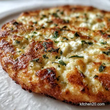 Tasty Air Fryer Cottage Cheese Pizza Crust with Garlic and Herbs in 22 Minutes