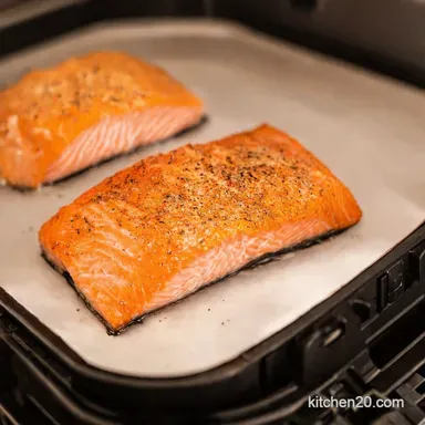 Air Fryer Frozen Salmon Freezer to Fab in Minutes Recipe Card