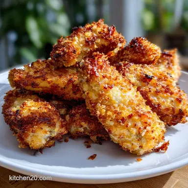 Air Fryer Parmesan Crusted Chicken Wings: Crispy & Golden Recipe Card