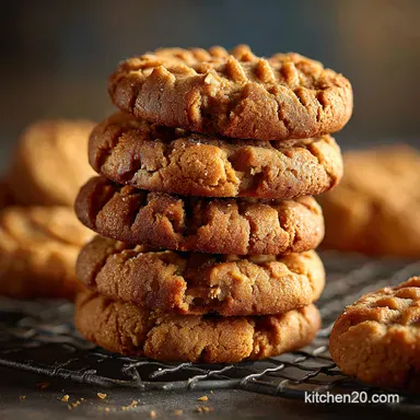 Air Fryer Peanut Butter Cookies Ready in a Flash Recipe Card
