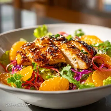 Asian Sesame Chicken Salad in 15 Minutes Recipe Card