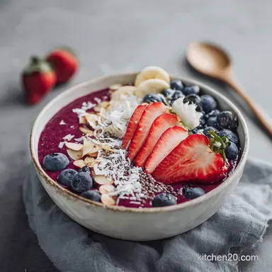 Authentic Acai Smoothie Bowl Recipe in 5 Min