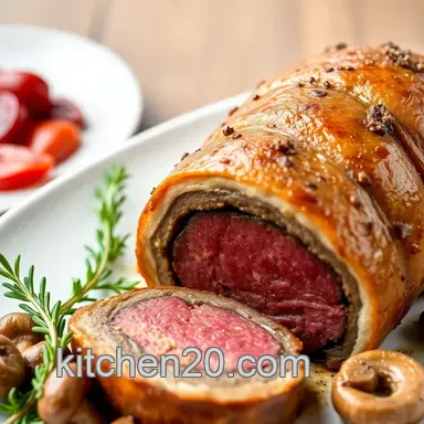 Easy & Juicy Bake Beef Wellington for a Mouthwatering Feast: My Fail-Proof Herb Glazed Method Recipe Card