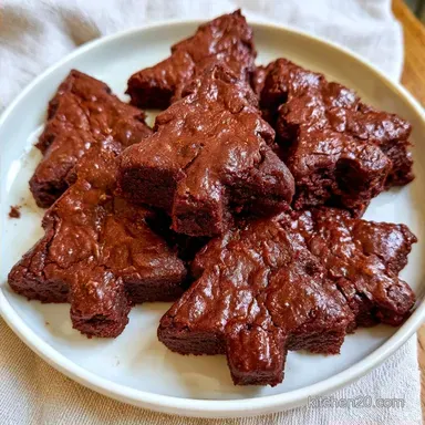 Christmas Tree Brownies for 15 Servings