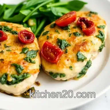 How to Bake Spinach Stuffed Chicken | Restaurant Style: A Delicious Weeknight Treat! Recipe Card