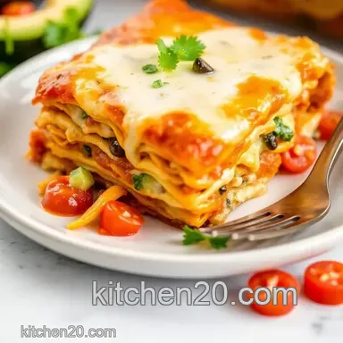 Quick & Cheesy Taco Lasagna: Bake in 45 Minutes Delightfully! Recipe Card