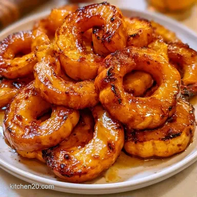 Baked Delicata Squash with Maple Syrup Recipe Card