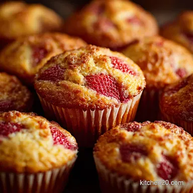 Strawberry Muffins: Bakery-Style Domes, No Soggy Bottoms Recipe