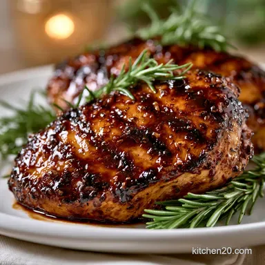 Balsamic Grilled Chicken Breast for 4 Recipe Card