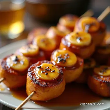 Recipe Bananas Foster French Toast Kebabs Brunch on a Stick Recipe Card