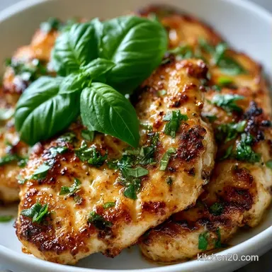 One-Pot Basil Chicken Skillet Recipe Card