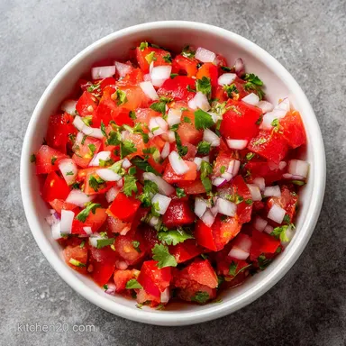 The Best Pico De Gallo Recipe in 20 Min Recipe Card