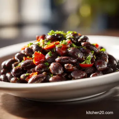 Black Bean Recipe with Garlic and Cumin in 15 Minutes