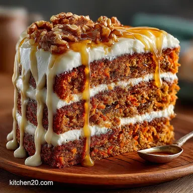 The Moist Layered Carrot Cake with Tangy Cream Cheese Frosting Recipe Card