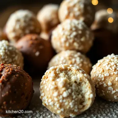 Boozy Bliss Balls: My Easy Rum Balls Recipe for Christmas! Recipe Card