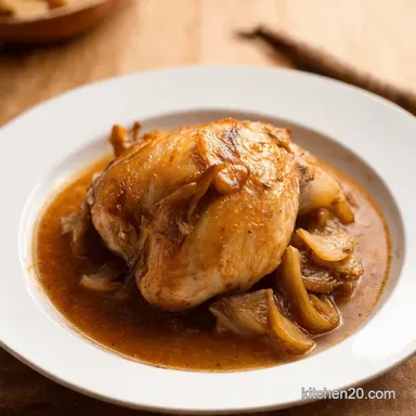 Braised French Onion Chicken This Dinner Recipe is Lush Recipe Card