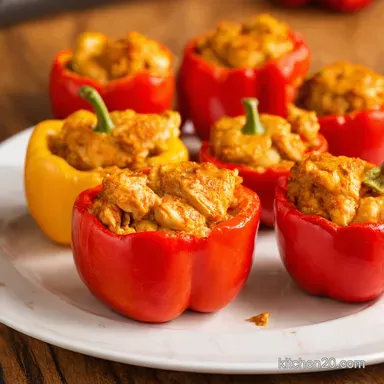 Buffalo Chicken Stuffed Peppers Recipe Wing Night Made Easy Recipe Card