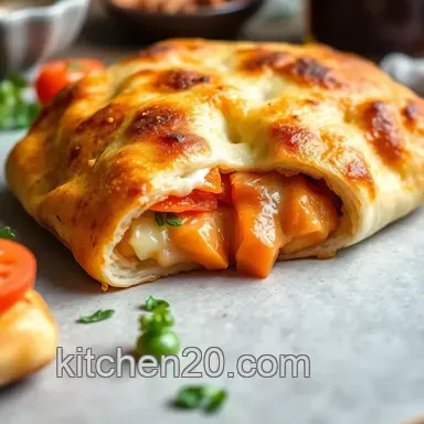 Easy Pizza Calzones Recipe Card