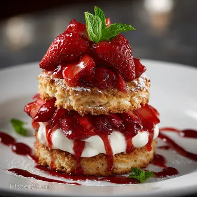 Strawberry Shortcake: The Chefs Flaky Buttermilk Recipe Recipe Card