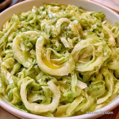 Crock Pot Cabbage with Butter Recipe Card