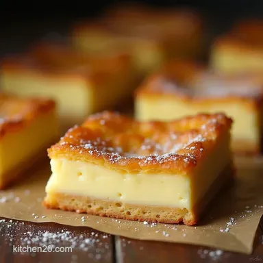 The Ultimate Vanilla Custard Cream Squares Recipe Patisserie Perfection Recipe Card