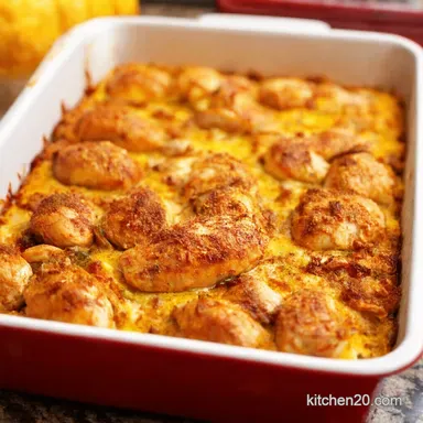 Cajun Chicken Traybake My Easy OnePan Dinner Recipe Card
