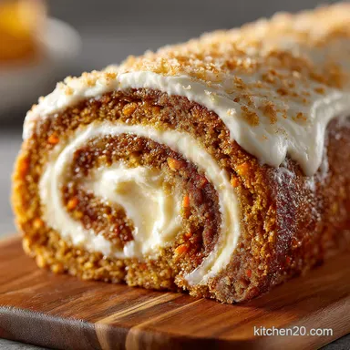 Cream Cheese Filled carrot cake roll My Best Recipe Recipe Card
