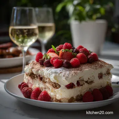 new years desserts: Elegant Make-Ahead Champagne Tiramisu Recipe Card