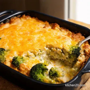 Broccoli Chicken Bake Recipe Easy Cheesy Comfort Recipe Card