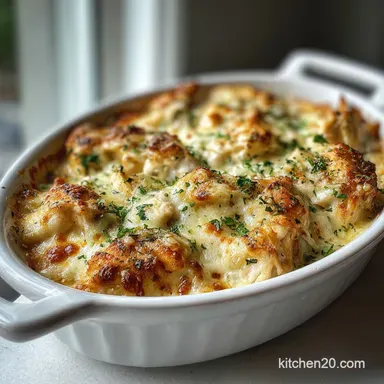 Cheesy Chicken Casserole Ready in 30 Min Recipe Card