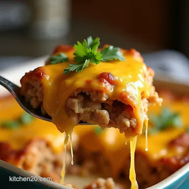 Easy Cheesy Chicken Taco Casserole Recipe Comfort in a Bake Recipe Card