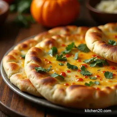 Foolproof Cheesy Garlic Naan Bread Recipe Soft Stuffed Recipe Card