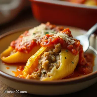 Grandmas Cheesy Stuffed Shells Recipe Ready in 50 Mins Recipe Card