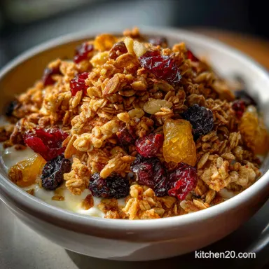 Simple Granola: The Perfectly Clustered Homemade Recipe Recipe Card