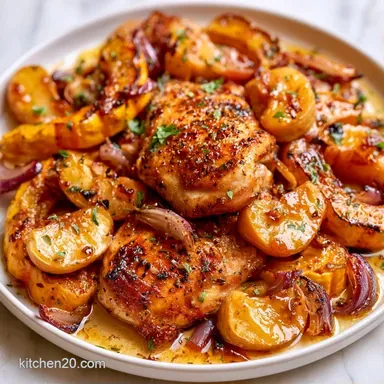 Chicken Apple Squash in 40 Minutes Recipe Card