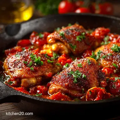Italian Rustic Chicken Cacciatore Nonnas Easy Hunters Stew Recipe Card