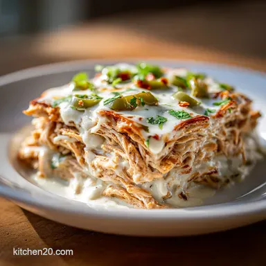 Chicken Enchilada Casserole: Creamy Recipe Card