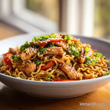 Chicken Ramen Stir Fry in 20 Minutes